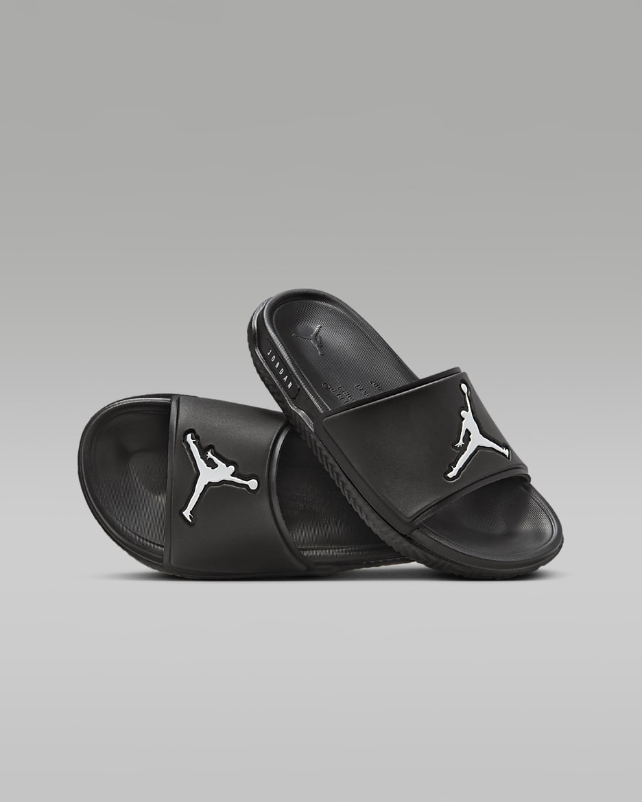 Black nike slides kids top